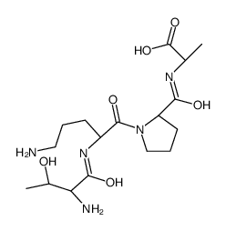 (2S)-2-[[(2S)-1-[(2S)-5-amino-2-[[(2S,3R)-2-amino-3-hydroxybutanoyl]amino]pentanoyl]pyrrolidine-2-carbonyl]amino]propanoic acid结构式