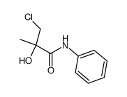 β-chloro-α-hydroxy-isobutyric acid anilide Structure