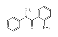 2-氨基-n-甲基-n-苯基苯甲酰胺结构式