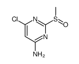 4-amino-6-chloro-2-methylsulphinylpyrimidine Structure