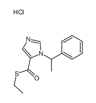 S-ethyl 3-(1-phenylethyl)imidazole-4-carbothioate,hydrochloride Structure