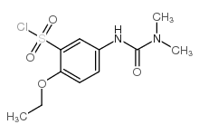 5-(3,3-二甲基脲基)-2-乙氧基苯磺酰氯结构式