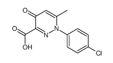 1-(4-氯苯基)-6-甲基-4-氧代-1,4-二氢哒嗪-3-羧酸结构式