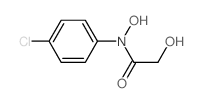 N-(4-chlorophenyl)-N,2-dihydroxy-acetamide结构式