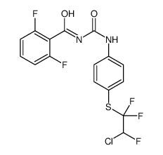 N-[[4-(2-chloro-1,1,2-trifluoroethyl)sulfanylphenyl]carbamoyl]-2,6-difluorobenzamide Structure