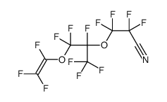 2,2,3,3-四氟-3-[[1,1,1,2,3,3-六氟-3-[(1,2,2-三氟乙烯基)氧基]丙烷-2-基]氧基]丙腈结构式
