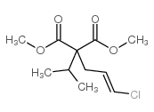 2-[(2E)-3-氯-2-丙烯-1-基]-2-(1-甲基乙基)丙二酸 1,3-二甲酯结构式