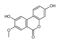 3,9-dihydroxy-8-methoxy-6H-dibenzo[b,d]pyran-6-one Structure