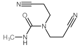 1,1-bis(2-cyanoethyl)-3-methyl-urea结构式