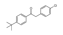 1-[4-(1,1-dimethylethyl)phenyl]-2-(4-chlorophenyl)ethanone结构式