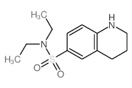 N,N-diethyl-1,2,3,4-tetrahydroquinoline-6-sulfonamide结构式