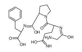 (2S)-2-[[(2S)-1-[(2S)-5-amino-2-[(2-aminoacetyl)amino]-5-oxopentanoyl]pyrrolidine-2-carbonyl]amino]-3-phenylpropanoic acid Structure