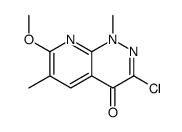 3-chloro-7-methoxy-1,6-dimethylpyrido[2,3-c]pyridazin-4-one结构式