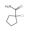 1-chlorocyclopentane-1-carboxamide结构式