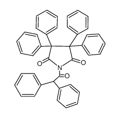 N-(diphenylacetyl)tetraphenylsuccinimide结构式