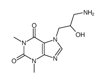 7-(β-Hydroxy-γ-aminopropyl)theophyllin Structure