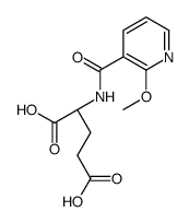 (2S)-2-[(2-methoxypyridine-3-carbonyl)amino]pentanedioic acid Structure