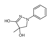 4-hydroxy-4-methyl-1-phenylpyrazolidin-3-one Structure