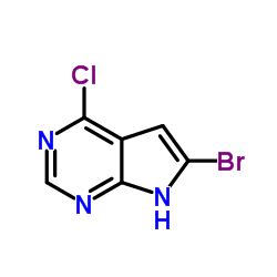 6-Bromo-4-chloro-1H-pyrrolo[2,3-d]pyrimidine Structure