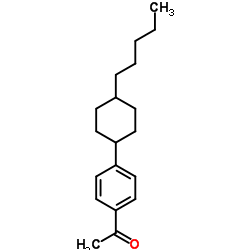 4-(反式-4-n-戊基环己基)苯乙酮结构式
