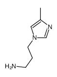 3-(4-methylimidazol-1-yl)propan-1-amine结构式