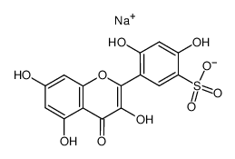 morin-5'-sulfonic acid sodium salt结构式
