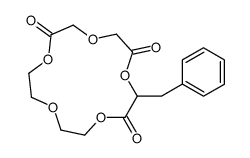 3-benzyl-1,4,7,10,13-pentaoxacyclopentadecane-2,5,9-trione结构式