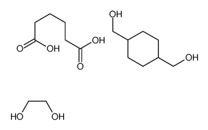 ethane-1,2-diol,hexanedioic acid,[4-(hydroxymethyl)cyclohexyl]methanol Structure