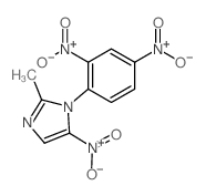 1-(2,4-dinitrophenyl)-2-methyl-5-nitro-imidazole Structure