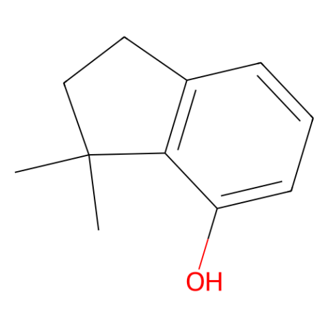 3,3-dimethyl-2,3-dihydro-1H-inden-4-ol结构式