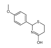 2-(4-methoxyphenyl)-1,3-thiazinan-4-one结构式