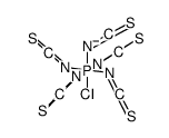 chloropentathiocyanatophosphate(1-)结构式