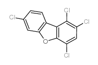 1,2,4,7-tetrachlorodibenzofuran Structure