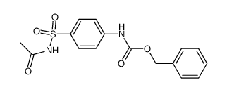 N-benzyloxycarbonyl-sulfanilic acid acetylamide结构式