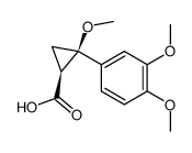 (Z)-2-(3,4-Dimethoxyphenyl)-2-methoxycyclopropancarbonsaeure Structure
