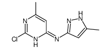 2-氯-6-甲基-N-(5-甲基-1H-吡唑-3-基)嘧啶-4-胺结构式