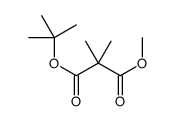 3-甲基 2,2-二甲基丙二酸-1-叔丁酯结构式