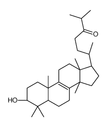 (6R)-6-[(3S,10S,13R,14R,17R)-3-hydroxy-4,4,10,13,14-pentamethyl-2,3,5,6,7,11,12,15,16,17-decahydro-1H-cyclopenta[a]phenanthren-17-yl]-2-methylheptan-3-one结构式