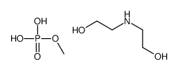 2-(2-hydroxyethylamino)ethanol,methyl dihydrogen phosphate Structure