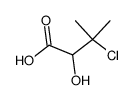 β-chloro-α-hydroxy-isovaleric acid Structure