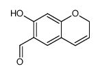 formyl-6 hydroxy-7 2H chromene结构式