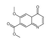 6-甲氧基-4-氧代-1H-喹啉-7-羧酸甲酯结构式