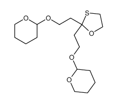 2,2-bis[2-(tetrahydropyran-2-yloxy)ethyl]-1,3-oxathiolane Structure