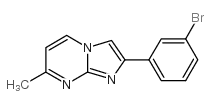 2-(3-溴苯基)-咪唑并[1,2-A]-7-甲基嘧啶结构式