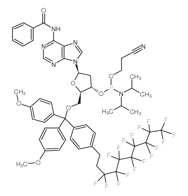 5'-o-fdmt-n6-benzoyl-2'-deoxyadenosine cep structure