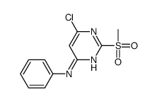 6-chloro-2-methylsulfonyl-N-phenylpyrimidin-4-amine结构式