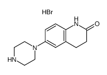 6-(1-piperazinyl)-3,4-dihydrocarbostyril hydrobromide结构式