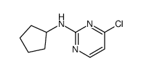 4-氯-N-环戊基嘧啶-2-胺结构式