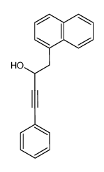 1-(1-naphthyl)-4-phenylbut-3-yn-2-ol结构式
