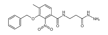 3-Benzyloxy-N-(2-hydrazinocarbonyl-ethyl)-4-methyl-2-nitro-benzamide Structure